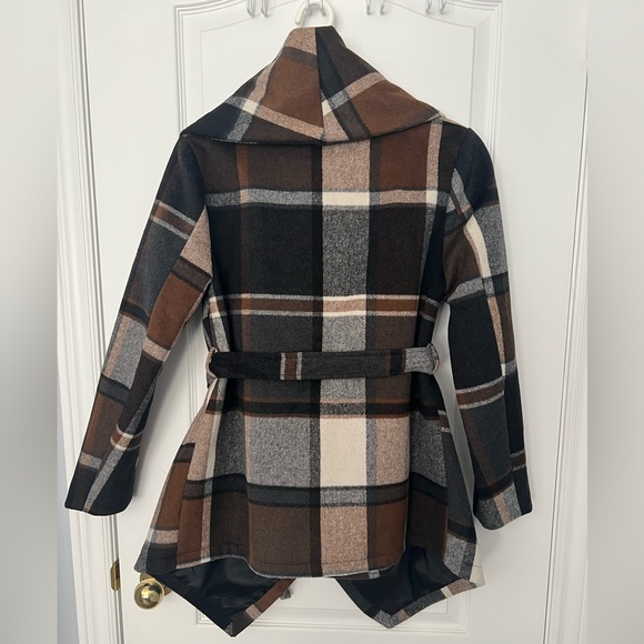 CHICWish Prairie Check Rabato Coat - Picture 7 of 10
